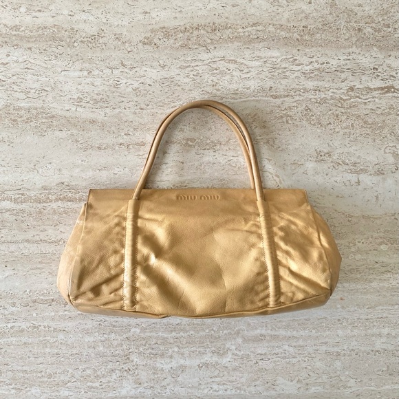 Vintage Miu Miu Ruched Bag - Picture 1 of 8
